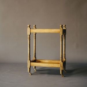 Edwardian Six Section Oak Stick Stand