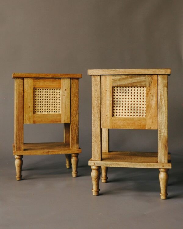 Oikiture Rattan Bedside Table_03