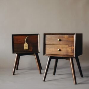 Walnut Mini 2 Drawer Light Nightstand_02