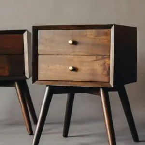 Walnut Mini 2 Drawer Light Nightstand_03